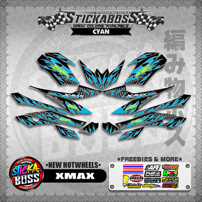 XMAX DECALS ( NEW HOTWHEELS )【WITH FREEBIES】