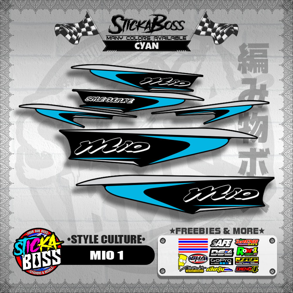 MIO 1 STOCK DECALS ( STYLE CULTURE )【WITH FREEBIES】