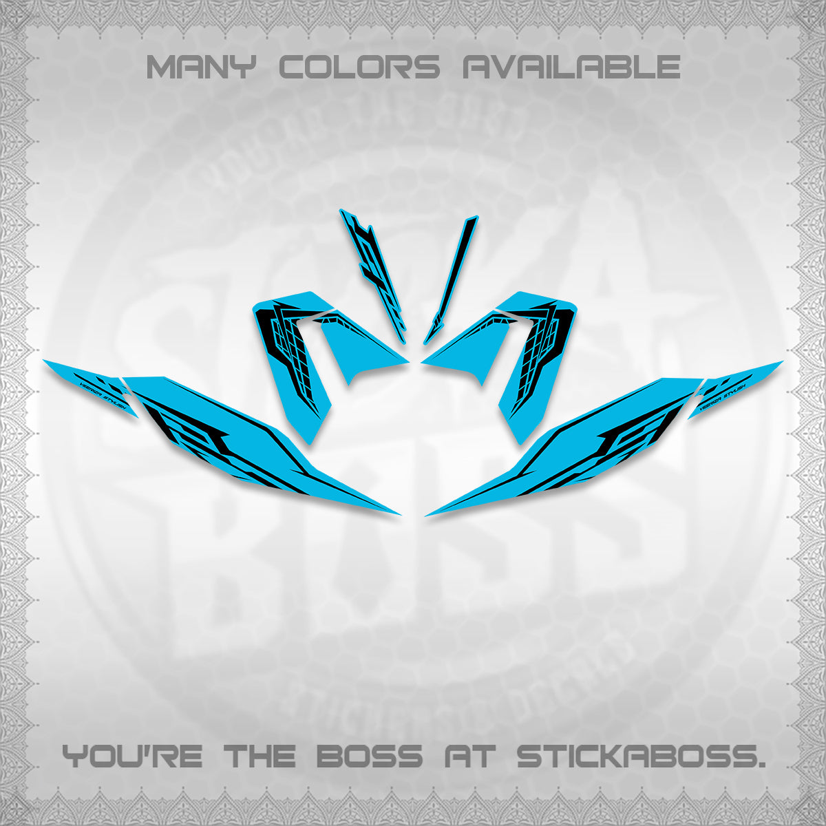 CLICK 125 V4 DECALS (2026 VEERIZA STYLISH DESIGN) STICKER DECALS By STICKABOSS