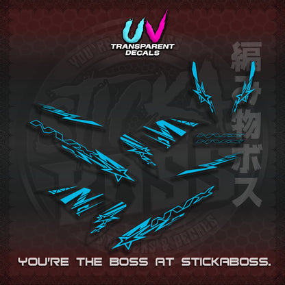 【PREMIUM UV PRINT】AEROX V1 MALAY CONCEPT ( TRANSPARENT NVX STARLIGHT ) STICKER DECALS By STICKABOSS