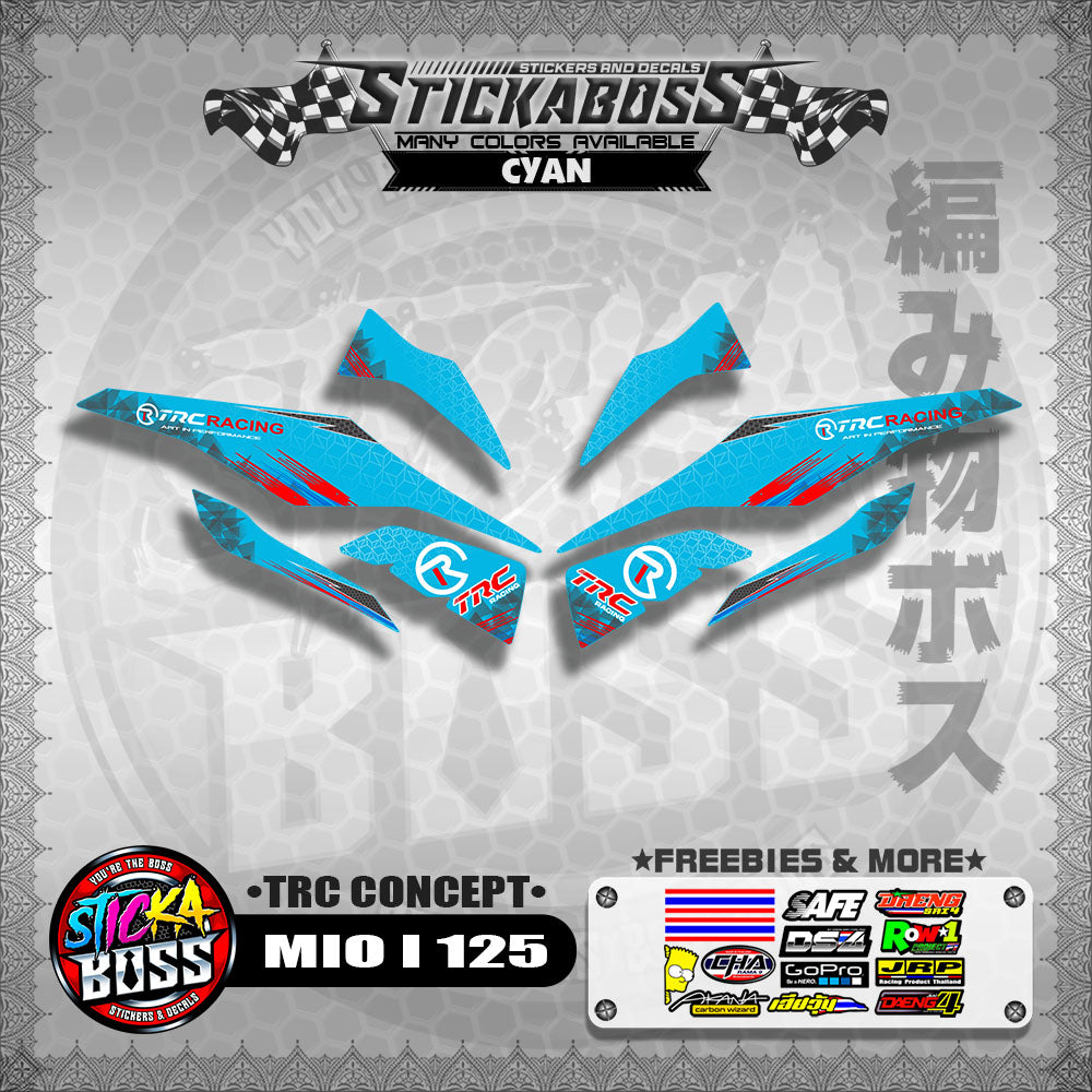 MIO I 125 STICKER DECALS ( TRC CONCEPT )【WITH FREEBIES】