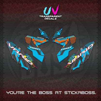 CLICK 125 V3 VARIO UV TRANSPARENT DECALS (2026 STREET STYLE EDITION) STICKER DECALS By STICKABOSS