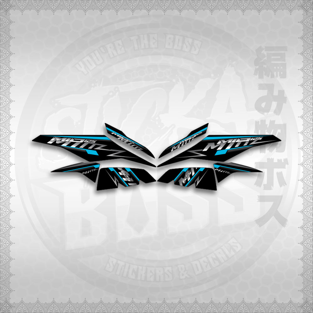 STICKER DECALS for MIO I 125 M3 INDO (MIRSTMIZ) By STICKABOSS (SOFIE LAMINATED WATERPROOF)