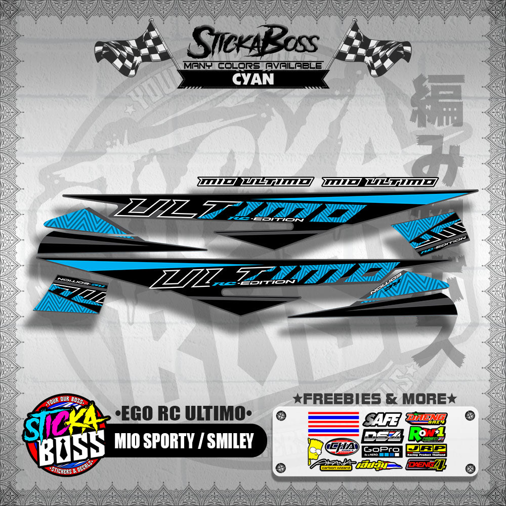 MIO SPORTY / SMILEY DECALS ( EGO RC ULTIMO )【WITH FREEBIES】