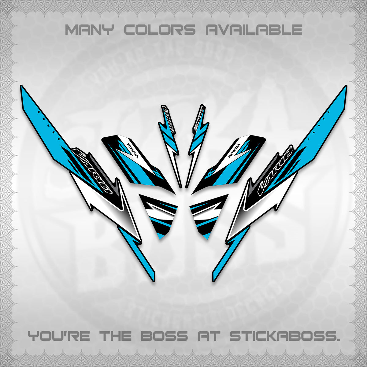 CLICK 125 V3 VARIO DECALS (2023 CUSTOM STYLE 01) STICKER KITS By STICKABOSS