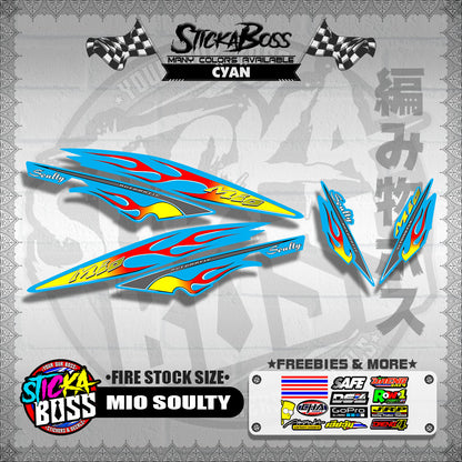 MIO SOULTY DECALS ( FIRE STOCK SIZE )【WITH FREEBIES】