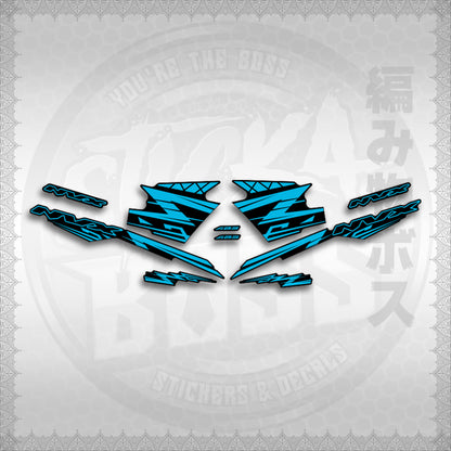 STICKER DECALS for AEROX V3 ALPHA TURBO INDO (AV314ARV9SE) By STICKABOSS (SOFIE LAMINATED WATERPROOF)