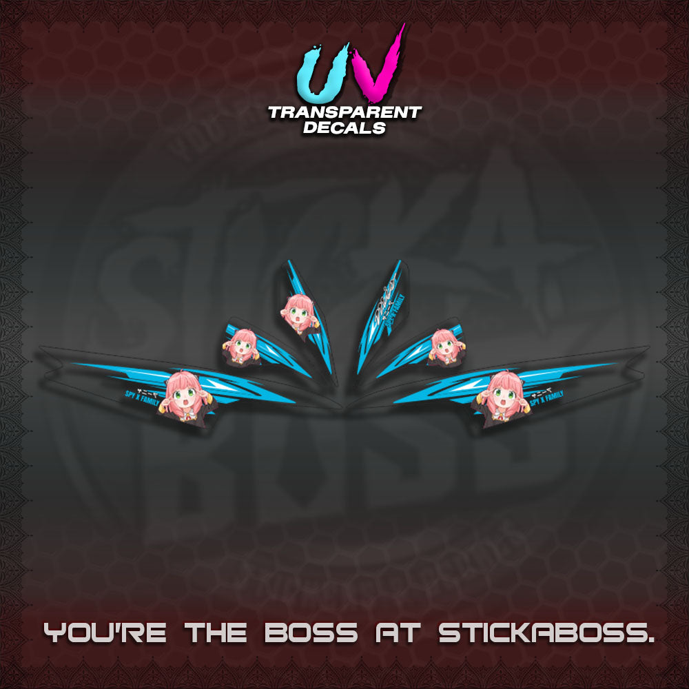 MIO SPORTY UV TRANSPARENT DECALS (2026 ANYA MOTIF DESIGN)STICKER DECALS By STICKABOSS