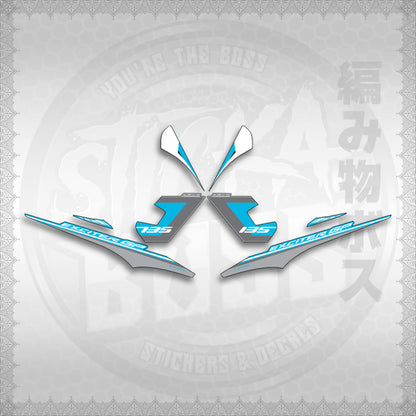 STICKER DECALS for SNIPER 135 MX(S13525EXGP)By STICKABOSS (SOFIE LAMINATED WATERPROOF)