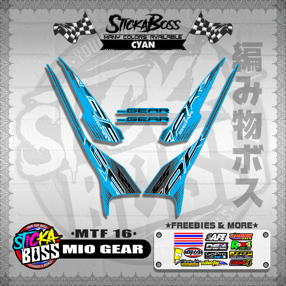 MIO GEAR DECALS ( MTF 16 )【WITH FREEBIES】