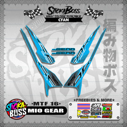 MIO GEAR DECALS ( MTF 16 )【WITH FREEBIES】