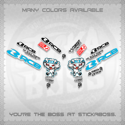 AEROX V2 FOR WHITE DECALS (2026 RACE ZOMBIE DESIGN) STICKER DECALS By STICKABOSS