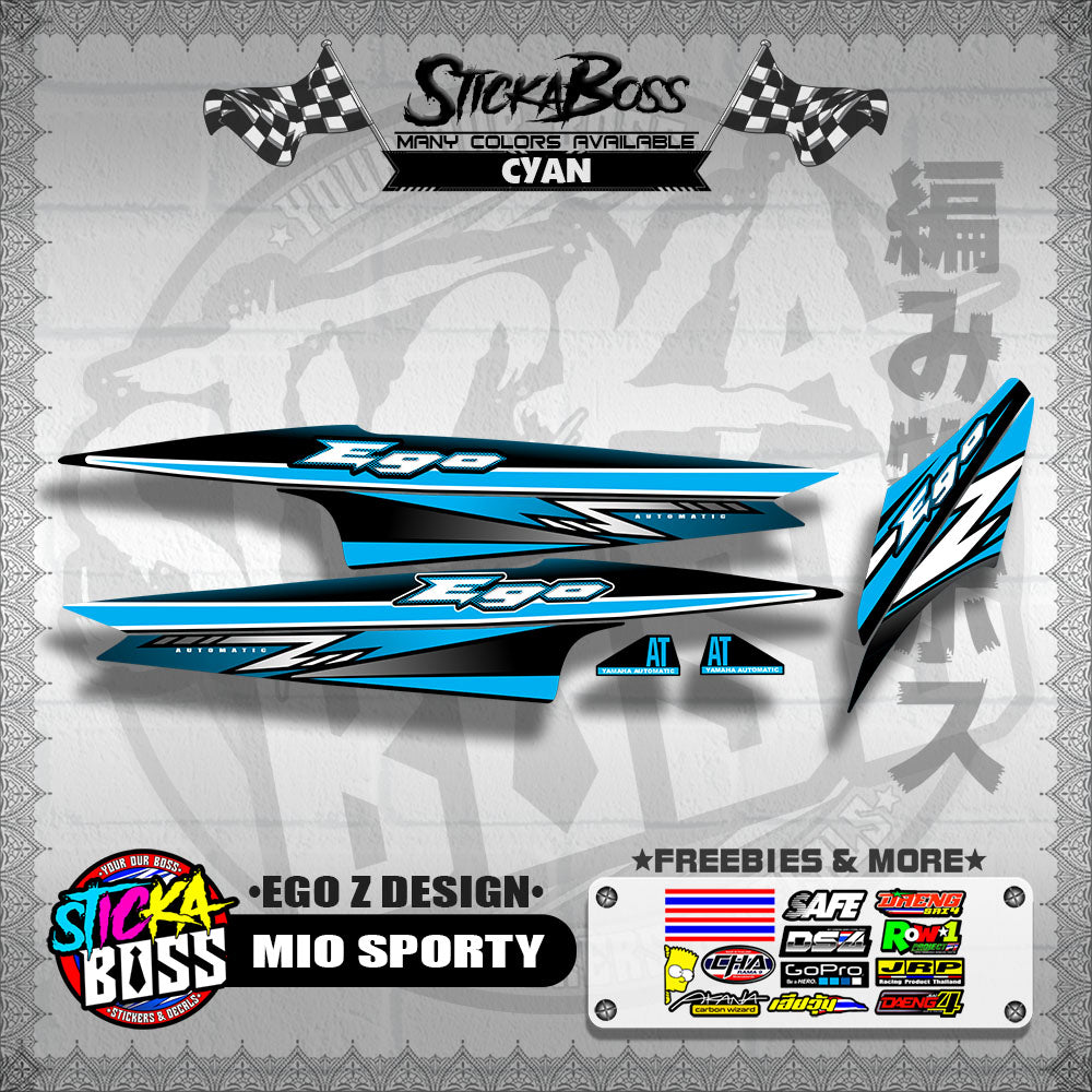 MIO SPORTY DECALS ( EGO Z DESIGN )【WITH FREEBIES】