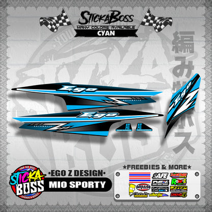 MIO SPORTY DECALS ( EGO Z DESIGN )【WITH FREEBIES】