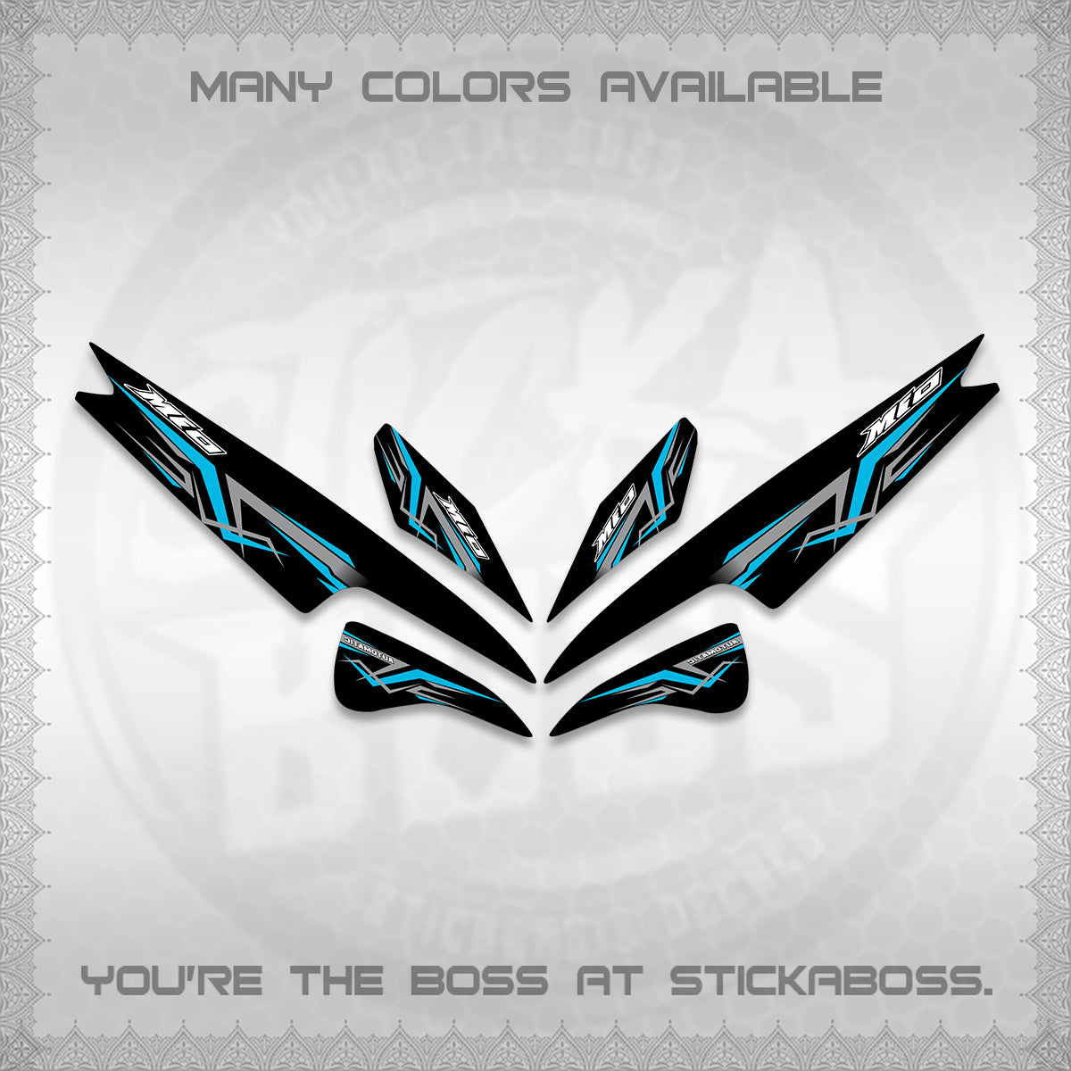 MIO SPORTY  SMILE INDO DECALS (A24 VARIASI)STICKER DECALS BY STICKABOSS (Copy)
