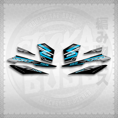 STICKER DECALS for AEROX V3 ALPHA TURBO INDO (AV3NVRAST) By STICKABOSS (SOFIE LAMINATED WATERPROOF)