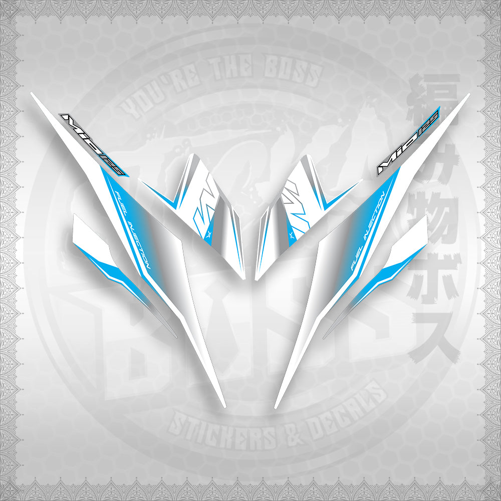 STICKER DECALS for MIO I 125 M3 (MIISTMOFOWH) By STICKABOSS (SOFIE LAMINATED WATERPROOF)