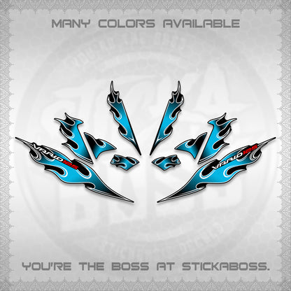 CLICK 125 V4 VARIO DECALS (2026 MOTIF FLAME 1 TONE)STICKER DECALS By STICKABOSS