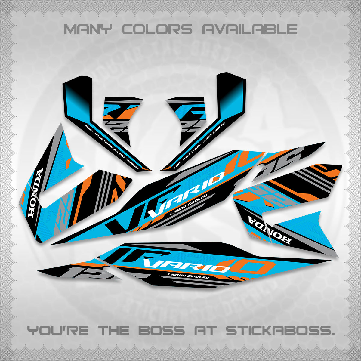 CLICK 125 V4 MALAY VARIO DECALS (2026 VV12 DESIGN) STICKER KITS BY STICKABOSS