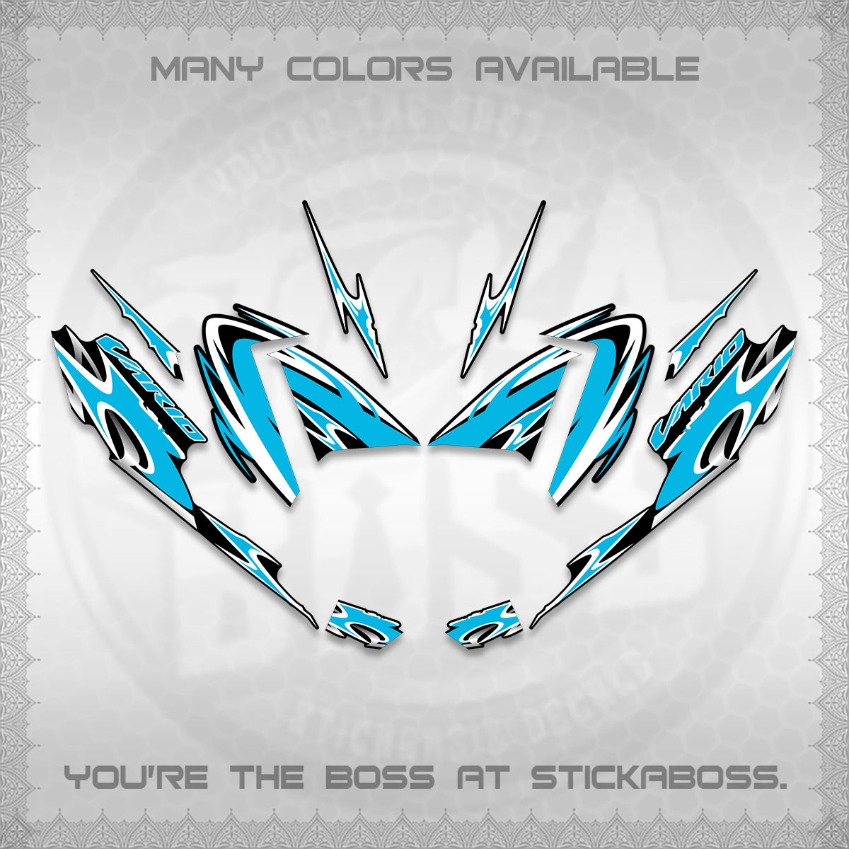 CLICK 125 V4 VARIO STRIPING DECALS (2026 NEW LED DESIGN) STICKER DECALS By STICKABOSS