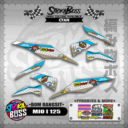 MIO I 125 INDO DECALS ( BOM RANGSIT )【WITH FREEBIES】
