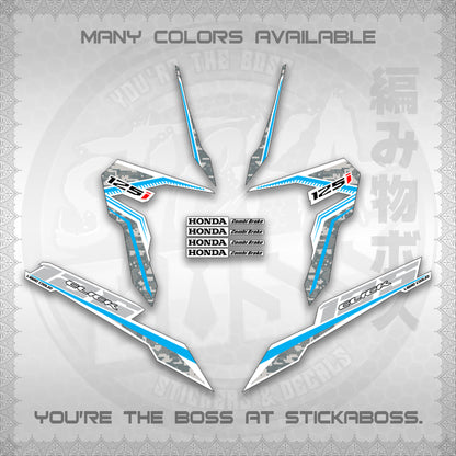 CLICK 125 V3 VIETNAM CONCEPT ( FOR WHITE BARCODE STYLE ) STICKER DECALS By STICKABOSS