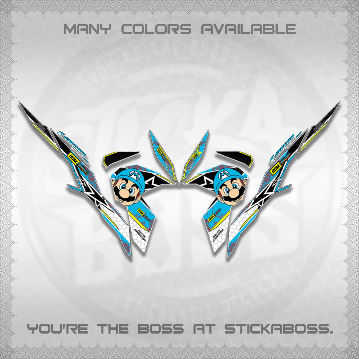 CLICK V3 VARIO DECALS (BOMX VARIO INSPIRED)STICKER DECALS By STICKABOSS