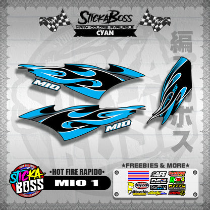 MIO 1 DECALS ( HOT FIRE RAPIDO )【WITH FREEBIES】