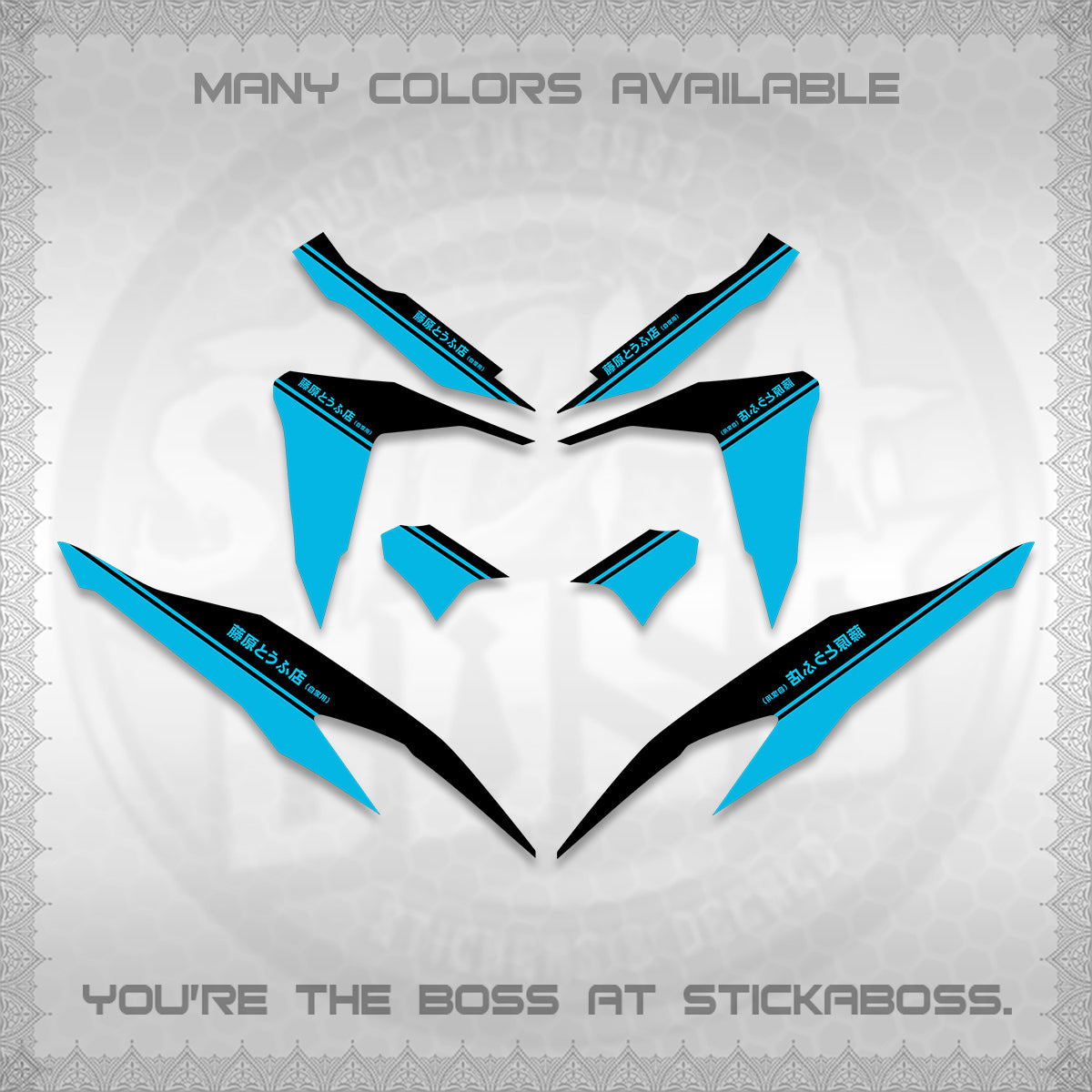 CLICK V2 DECALS (TRUENO STYLE DESIGN) STICKER KITS BY STICKABOSS