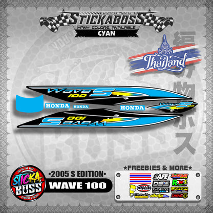 WAVE 100 THAILAND DECALS ( 2005 S EDITION )【WITH FREEBIES】