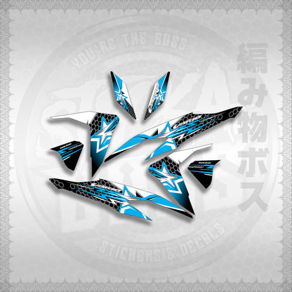 STICKER DECALS for CLICK V2 (CV220VA3) By STICKABOSS (SOFIE LAMINATED WATERPROOF)