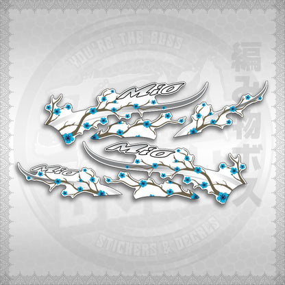 STICKER DECALS for MIO SPORTY FOR WHITE (MSPSAXFL) By STICKABOSS (SOFIE LAMINATED WATERPROOF)