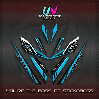 【PREMIUM UV PRINT】TRANSPARENT RAIDER 150 Fi SATRIA DECALS (2026 NTN N22)STICKER By STICKABOSS