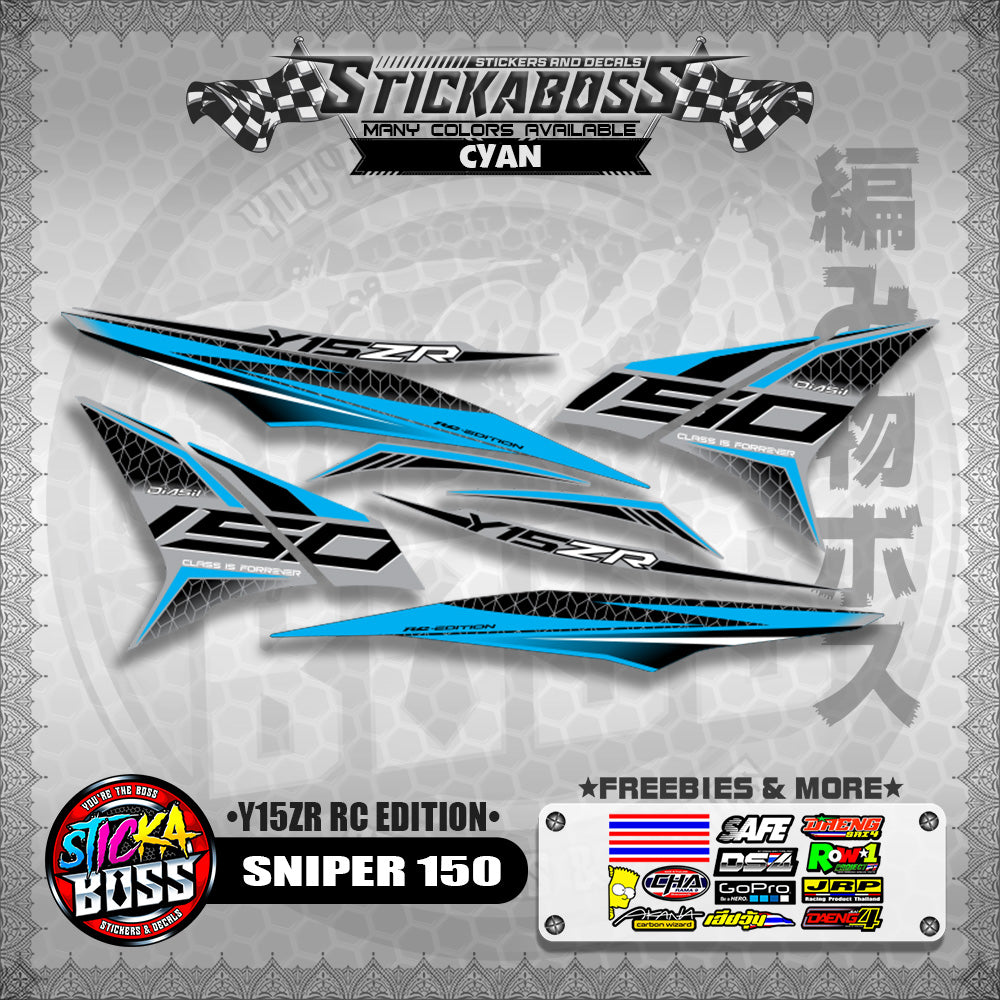 SNIPER 150 STICKER DECALS ( Y15ZR RC EDITION )【WITH FREEBIES】