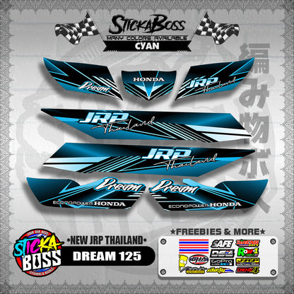 DREAM 125 DECALS ( NEW JRP THAILAND )【WITH FREEBIES】