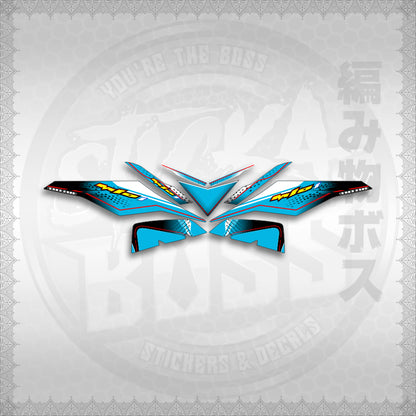 STICKER DECALS for MIO I 125 (MIIMXSODO) By STICKABOSS (SOFIE LAMINATED WATERPROOF)