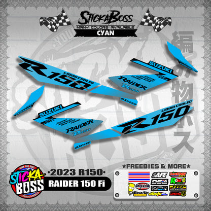 RAIDER 150 Fi DECALS ( 2023 R150 )【WITH FREEBIES】