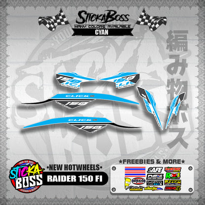 CLICK 150 V2 DECALS FOR WHITE ( NEW CUSTOM STRIPPING GAME CHANGER )【WITH FREEBIES】