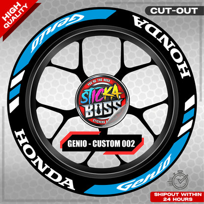 GENIO MAG STICKER SET ( 2 MAGS ) - CUSTOM 002 | VINYL WATERPROOF CUT-OUT DECALS