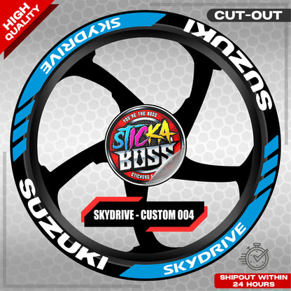 SKYDRIVE MAG STICKER SET  ( 2 MAGS ) - CUSTOM 004 | VINYL WATERPROOF CUT-OUT DECALS