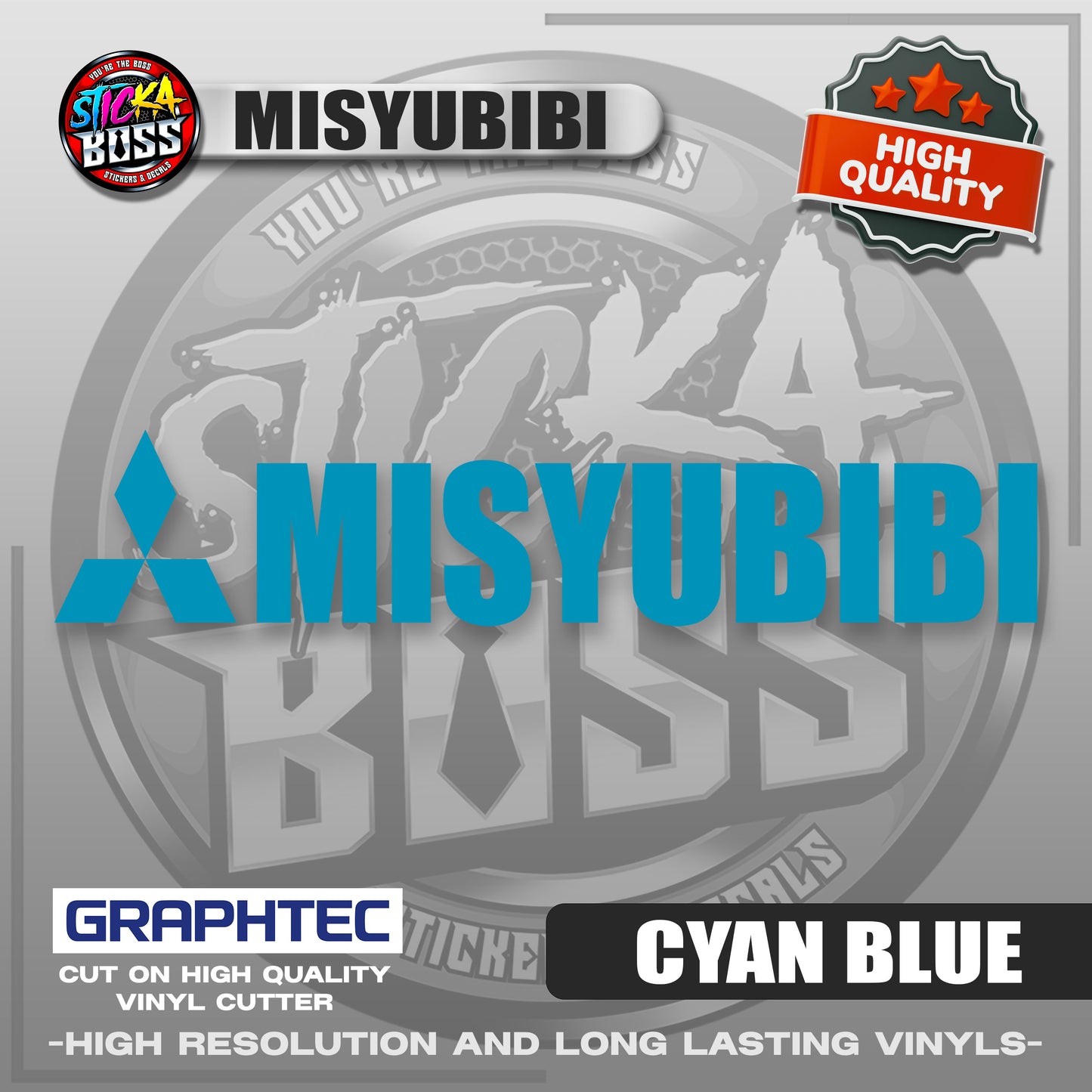 MISYUBIBI | VINYL WATERPROOF CUT-OUT STICKER DECALS【Stickaboss】