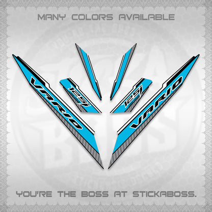 CLICK 125 V3 VARIO DECALS (2024 SV 12-A1 STYLE) STICKER DECALS By STICKABOSS