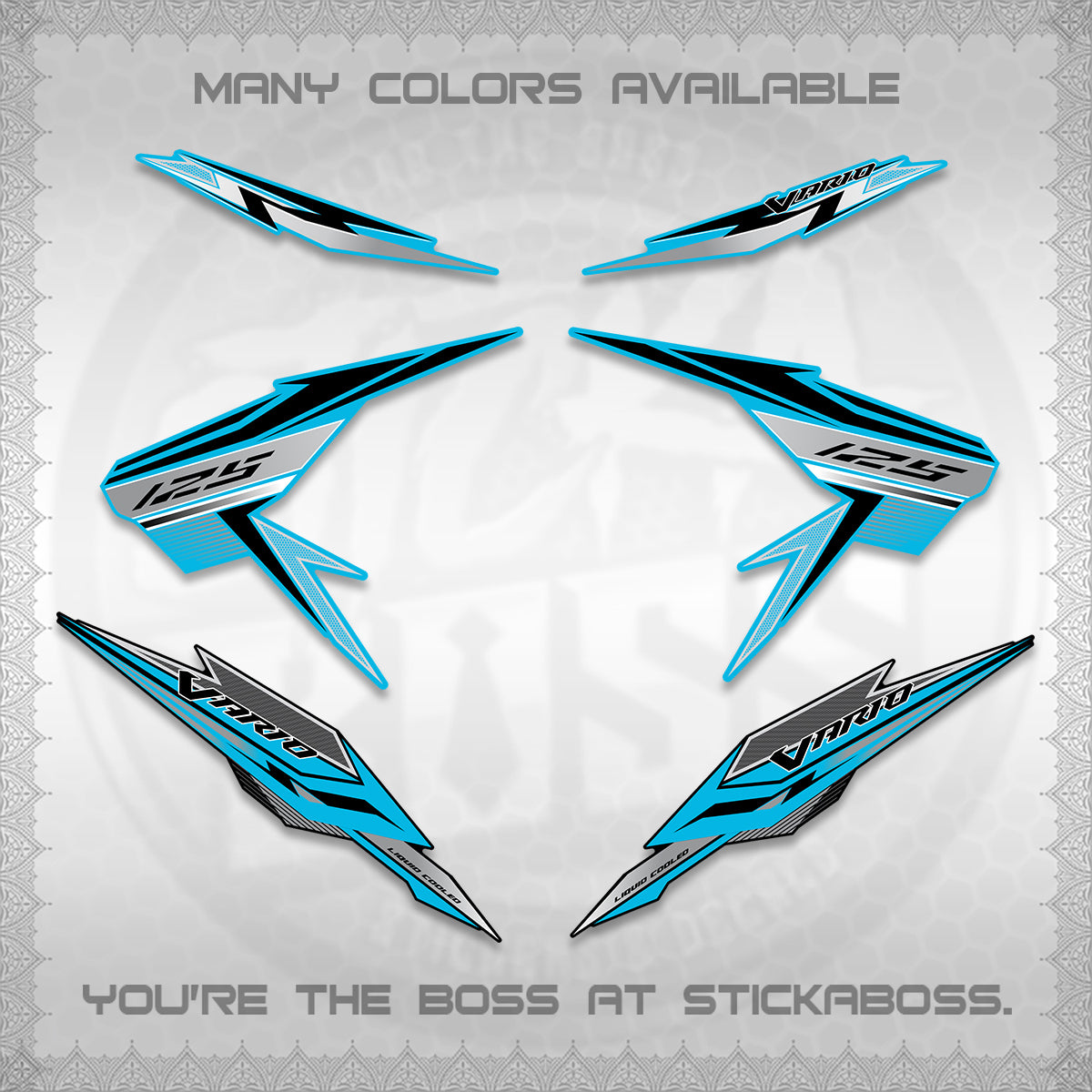 CLICK V2 VARIO DECALS (ATLAS APPOLO) STICKER DECALS By STICKABOSS
