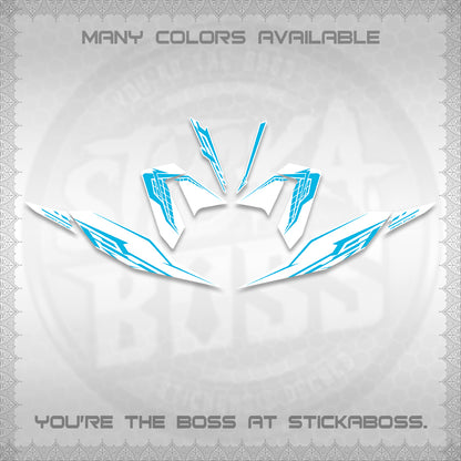 CLICK 125 V4 FOR WHITE DECALS (2026 VEERIZA STYLISH DESIGN) STICKER DECALS By STICKABOSS