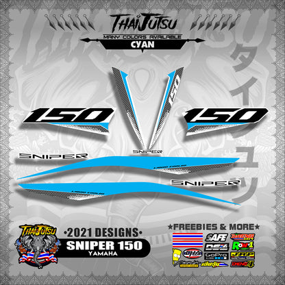 SNIPER 150 DECALS ( 2021 DESIGNS )【WITH FREEBIES】