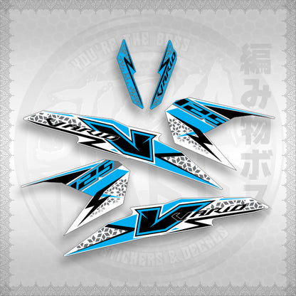 STICKER DECALS for CLICK 125 V3 MALAY/INDO CONCEPT (CV3FOWHSTSTVAA29) By STICKABOSS (SOFIE LAMINATED)