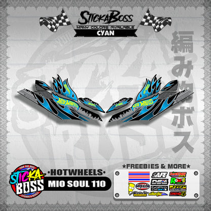 MIO SOUL 110 CARB OLD DECALS ( HOTWHEELS )【WITH FREEBIES】