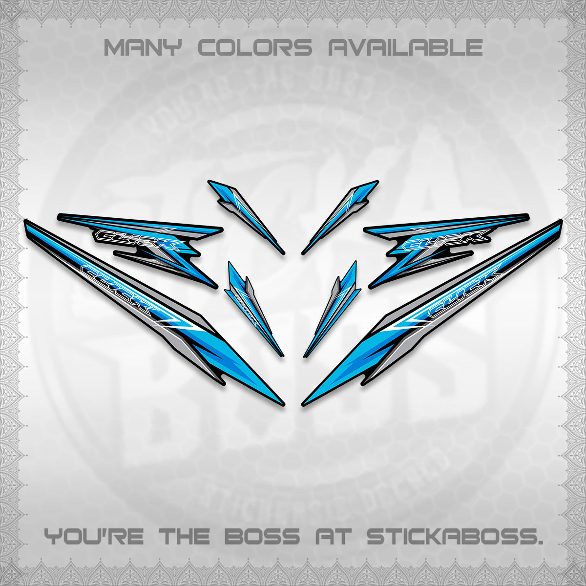CLICK 160 DECALS(2026 SHARP 00-A1 DESIGN)STICKER DECALS By STICKABOSS