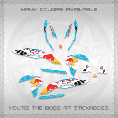 CLICK V3 DECALS (2026 BULLREDS RACE DESIGN) STICKER KITS BY STICKABOSS