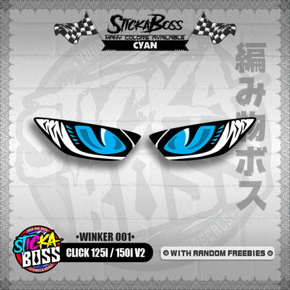 CLICK 125i / 150i V2 (WINKER 001) TRANSPARENT【WITH FREEBIES】